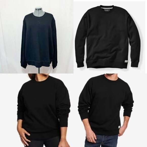 Eddie Bauer Other - Eddie Bauer NWT Sz XXL Black Men's Plush-Lined Fleece Crewneck Pull On